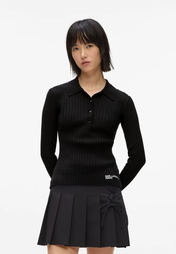 Strickpullover - black