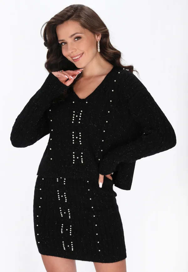 Strickpullover - black