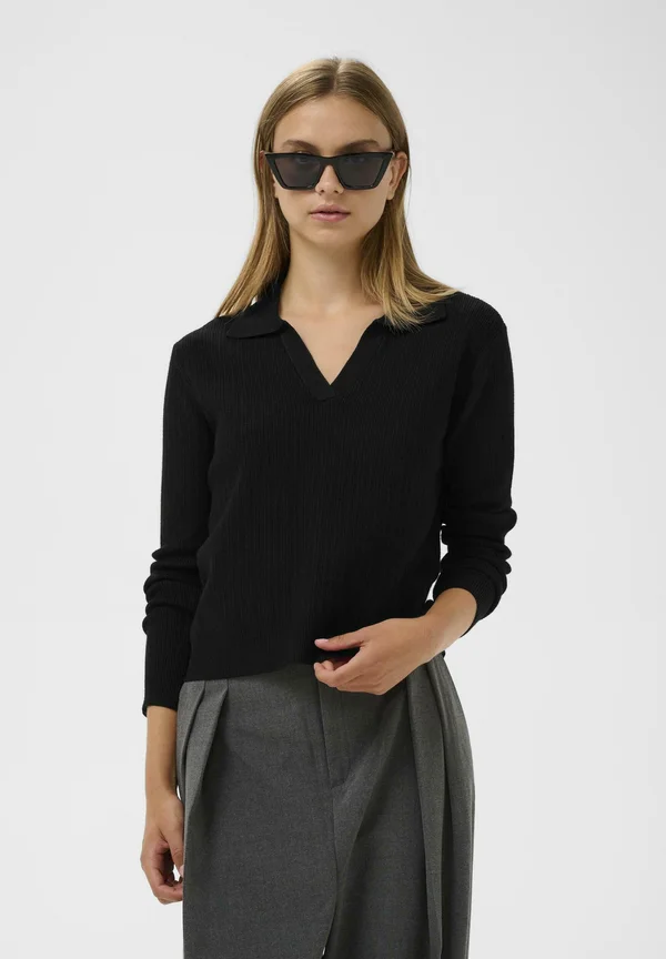 Strickpullover - black