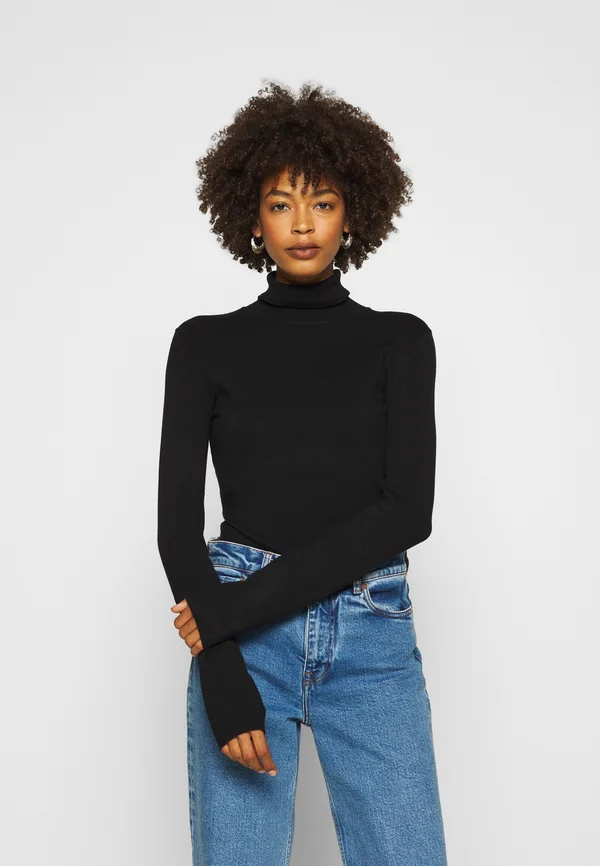 Strickpullover - black