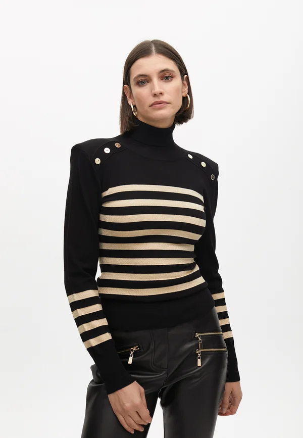 Strickpullover - black