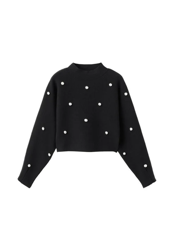 Strickpullover - black
