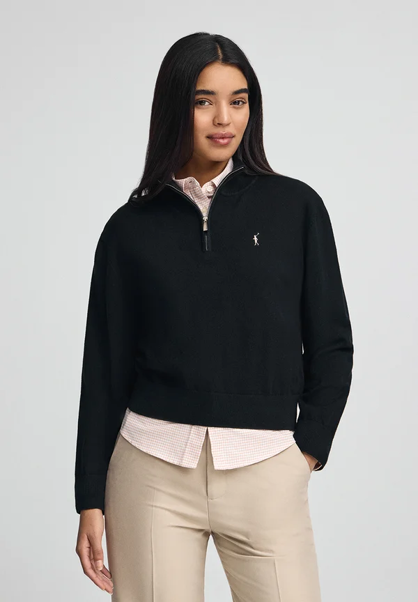 Strickpullover - black