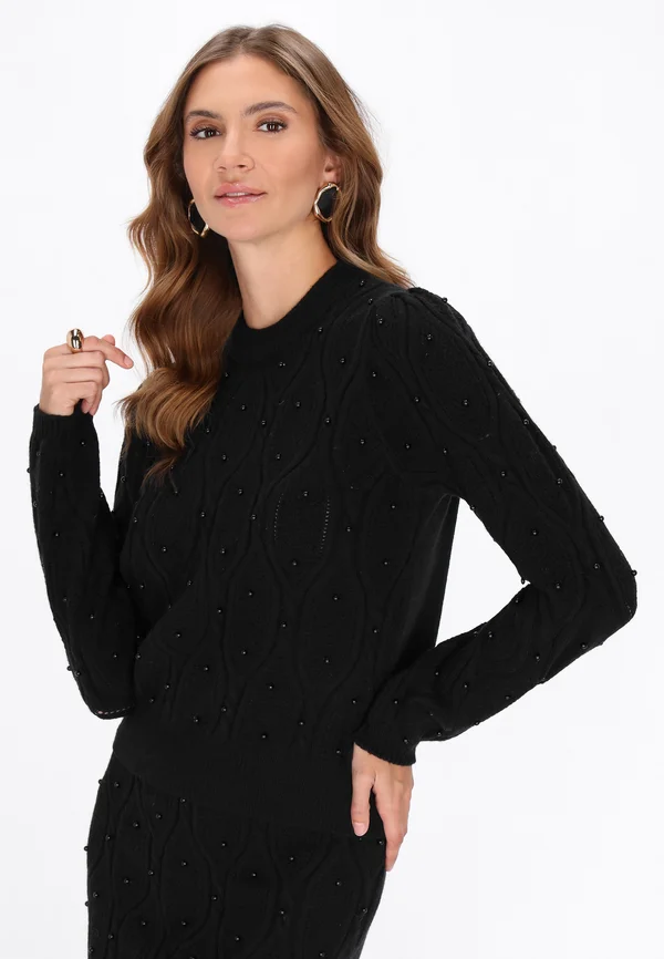 Strickpullover - black
