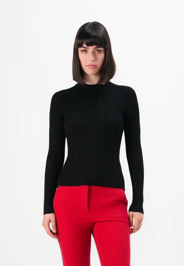 Strickpullover - black