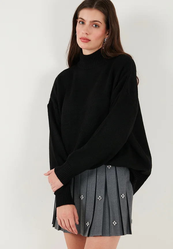 Strickpullover - black