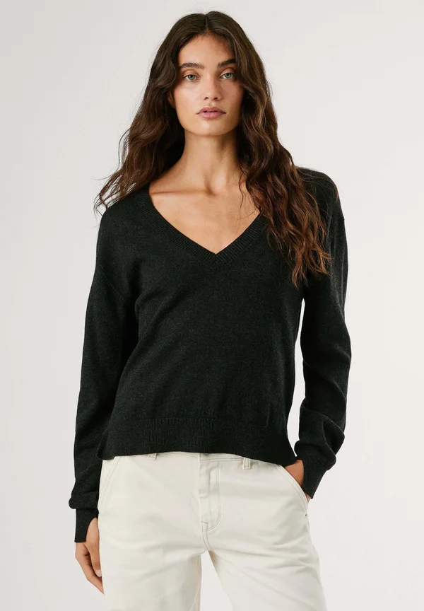 Strickpullover - black