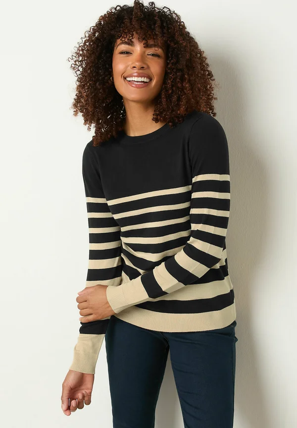 Strickpullover - black