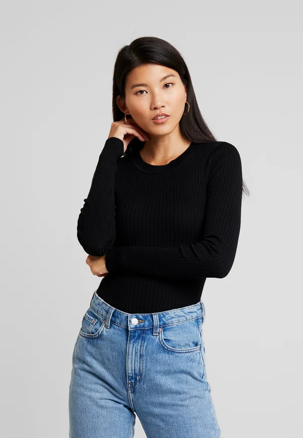 Strickpullover - black