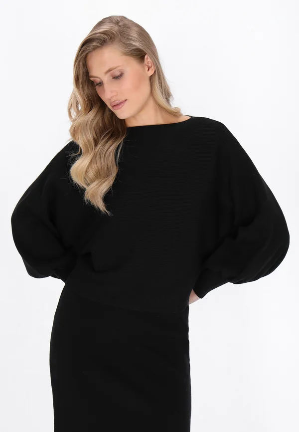 Strickpullover - black