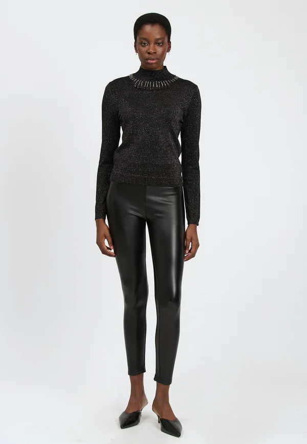 Strickpullover - black