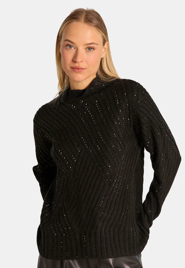 Strickpullover - black