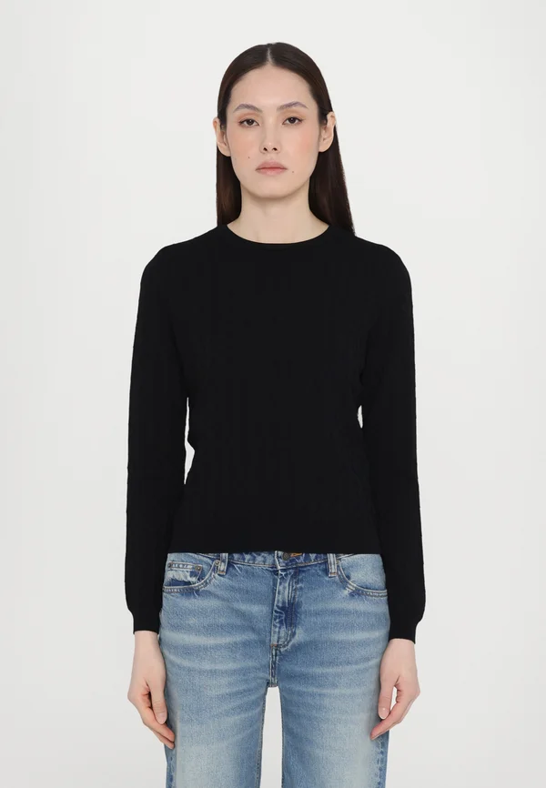 Strickpullover - black