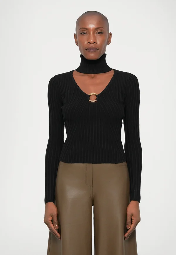 Strickpullover - black