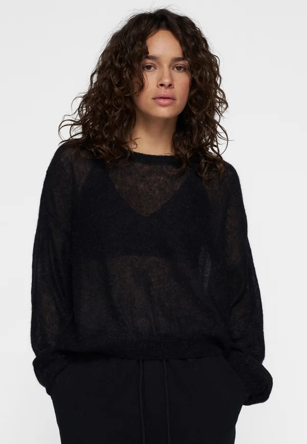 Strickpullover - black