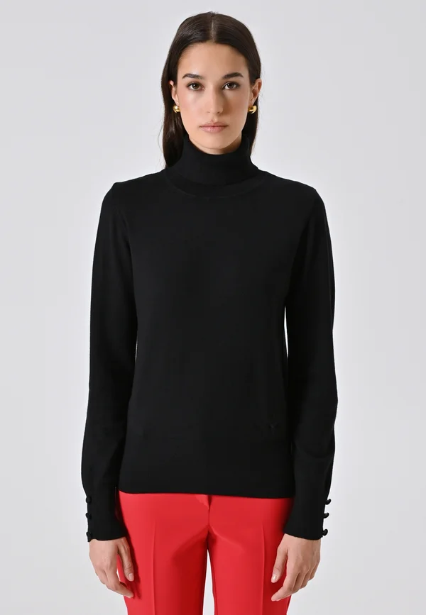 Strickpullover - black