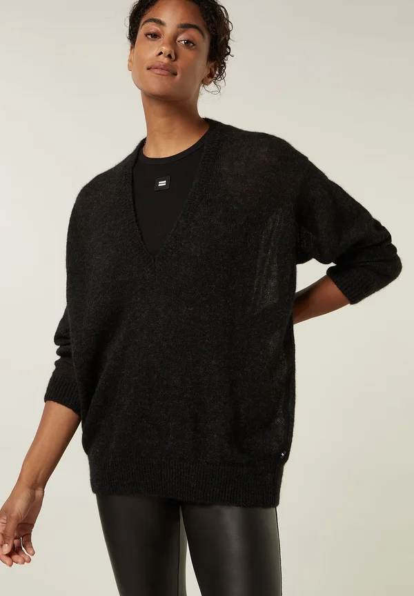 Strickpullover - black