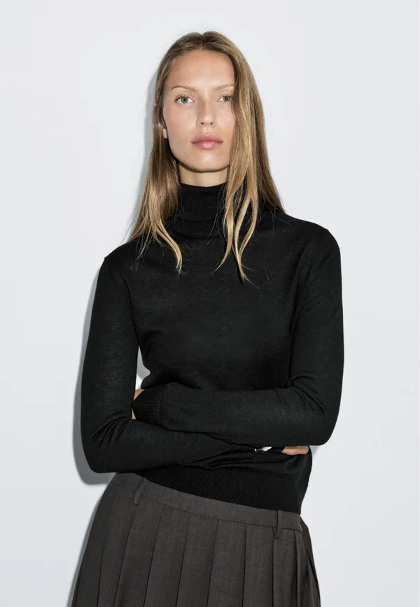 Strickpullover - black