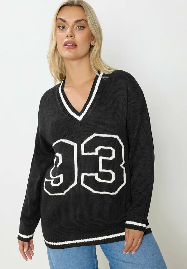 Strickpullover - black