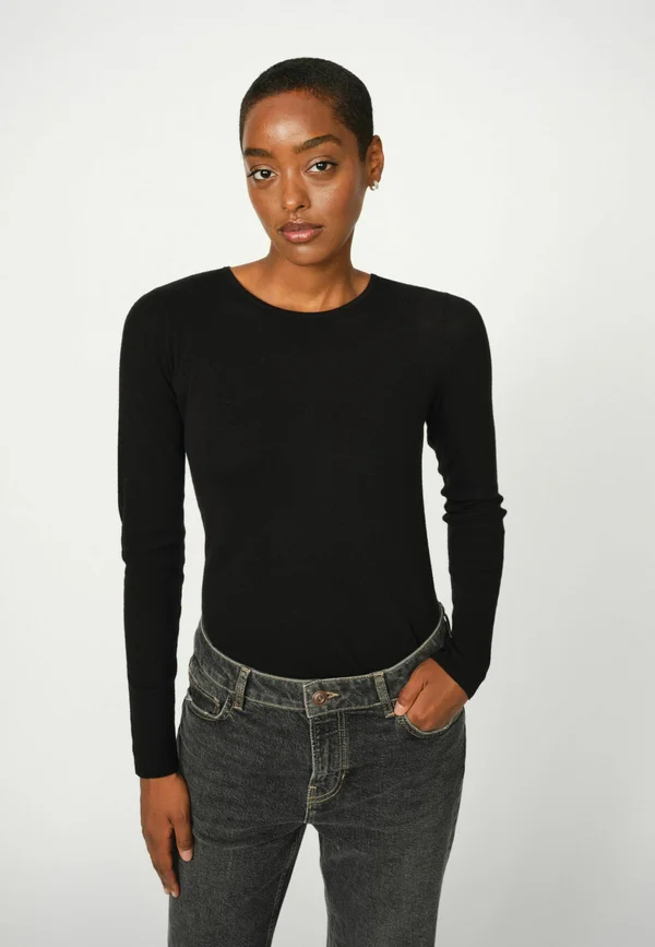Strickpullover - black