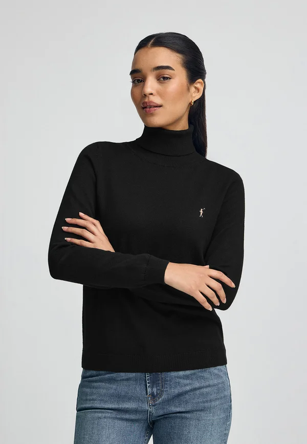Strickpullover - black