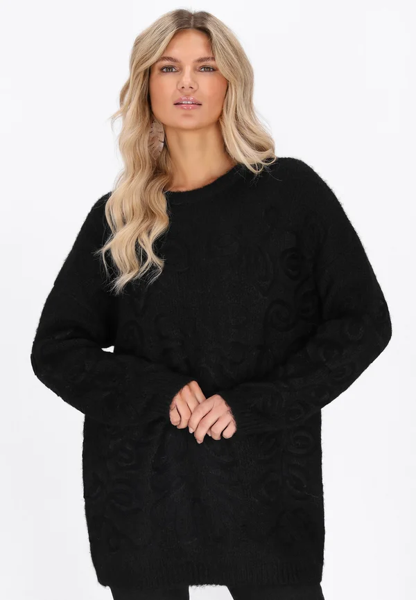Strickpullover - black