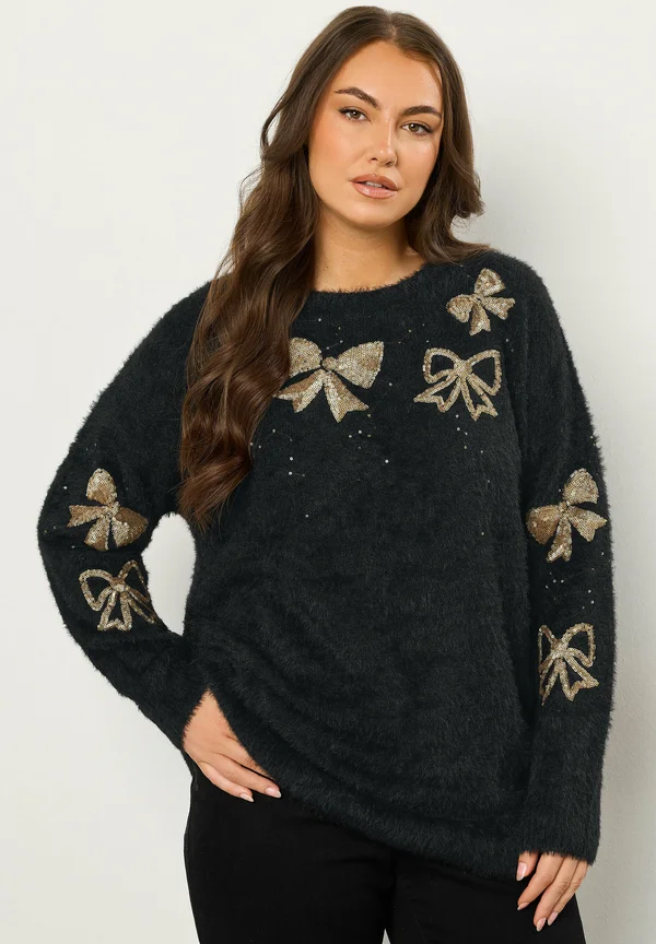 Strickpullover - black