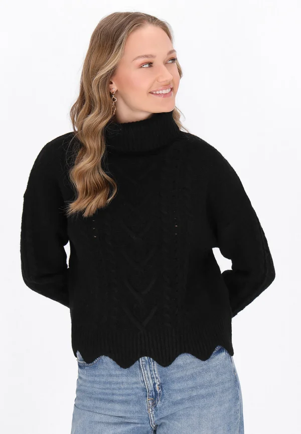Strickpullover - black
