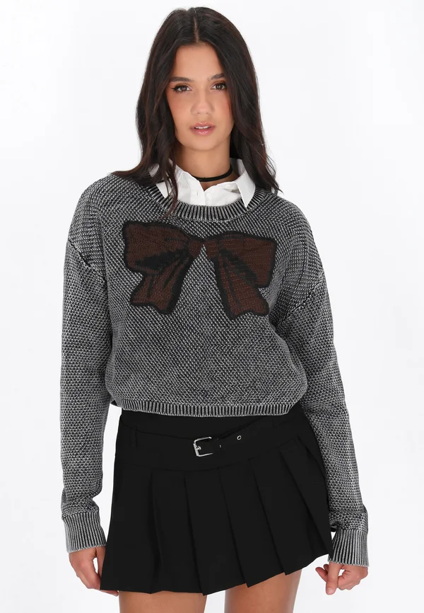 Strickpullover - black