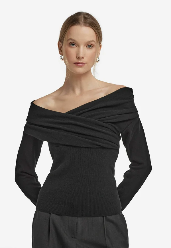 Strickpullover - black