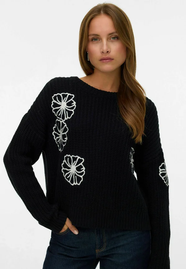 Strickpullover - black