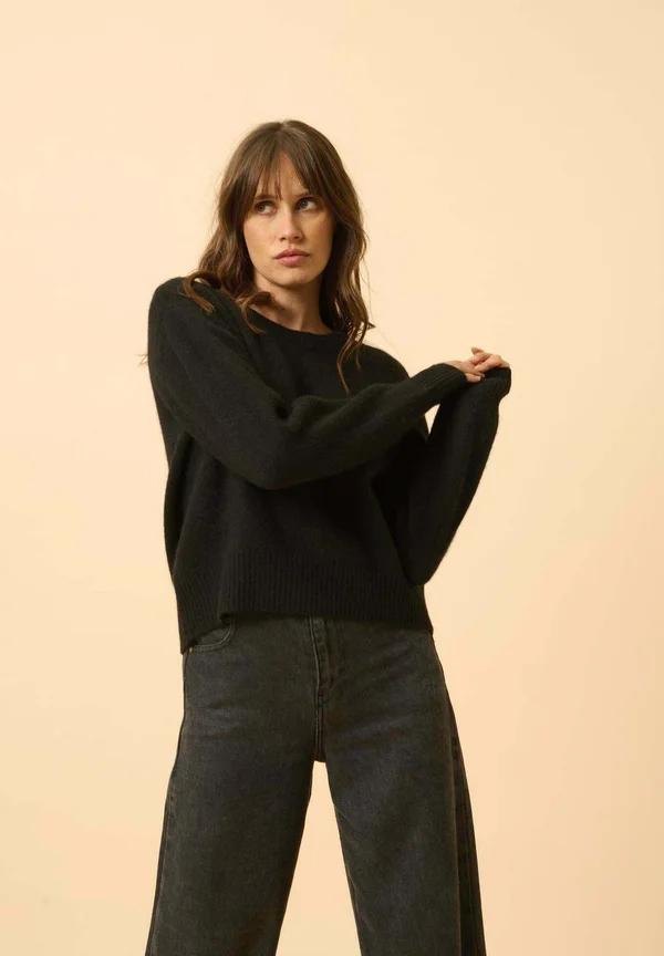 Strickpullover - black