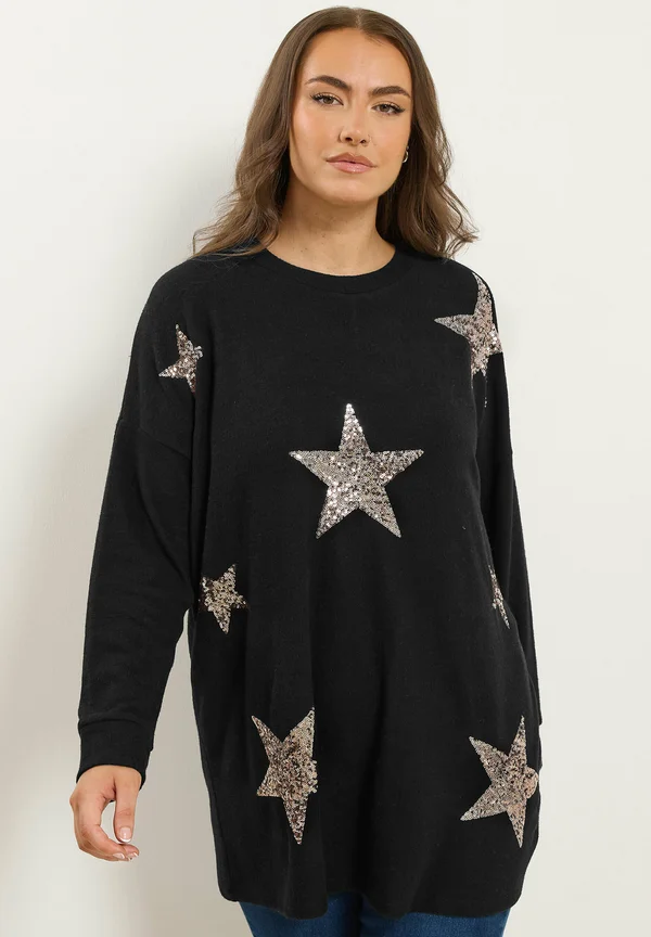 Strickpullover - black