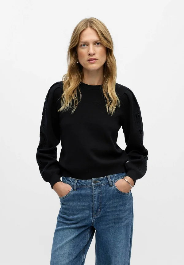 Strickpullover - black