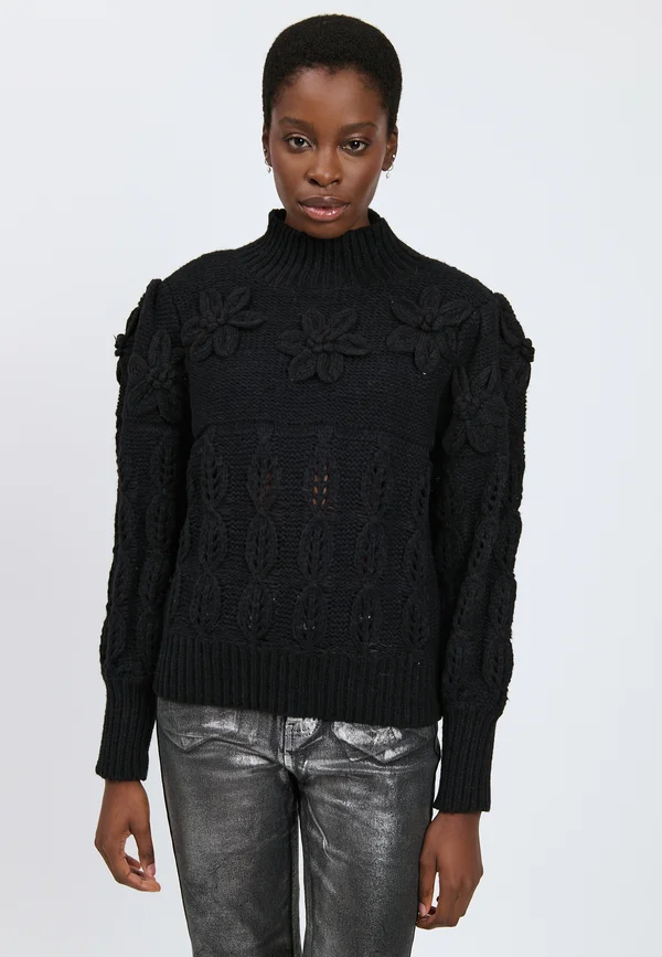 Strickpullover - black