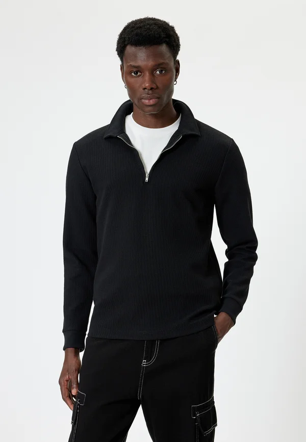 Strickpullover - black
