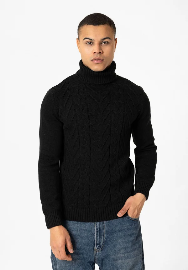 Strickpullover - black