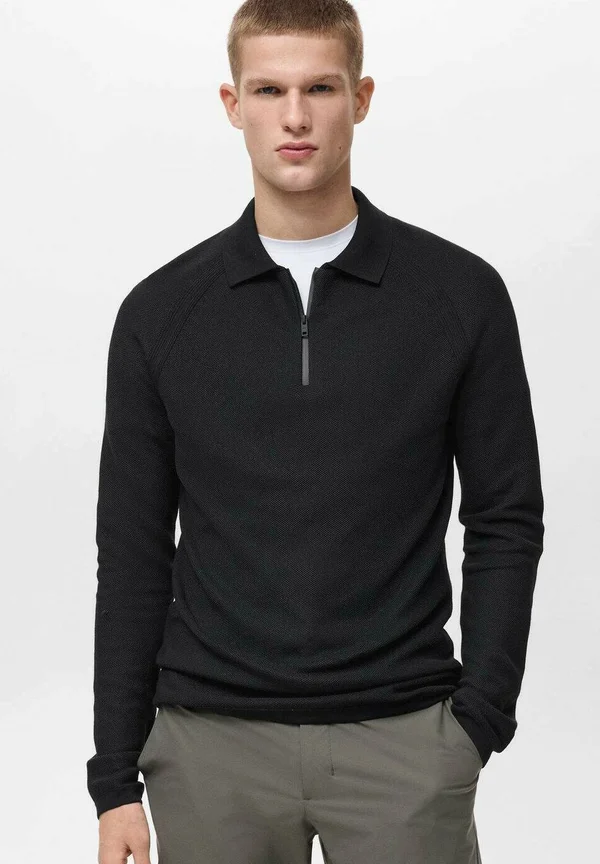 Strickpullover - black