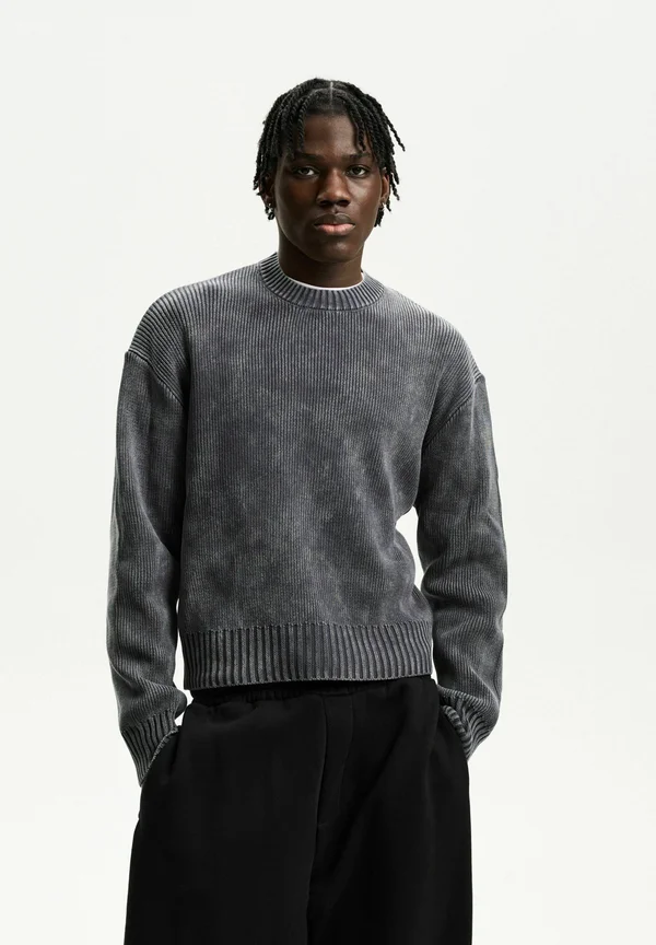 Strickpullover - black