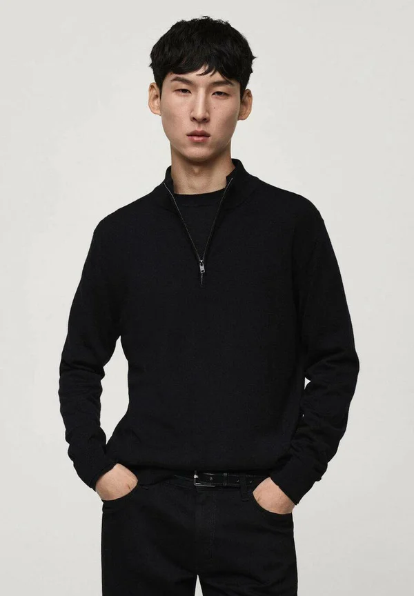 Strickpullover - black
