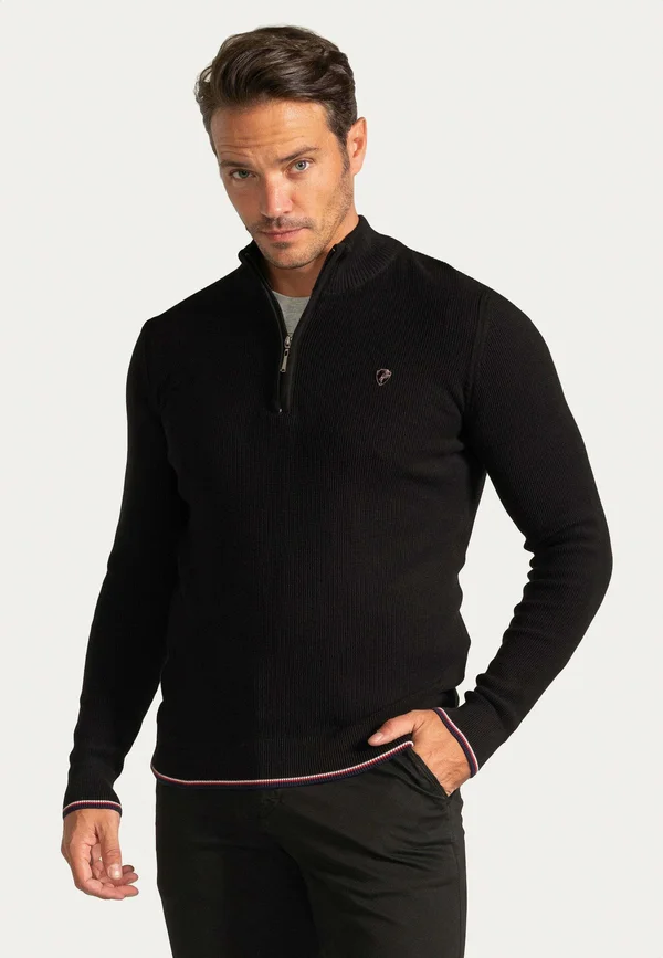 Strickpullover - black