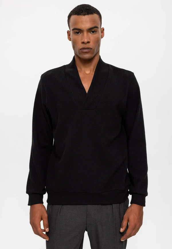 Strickpullover - black