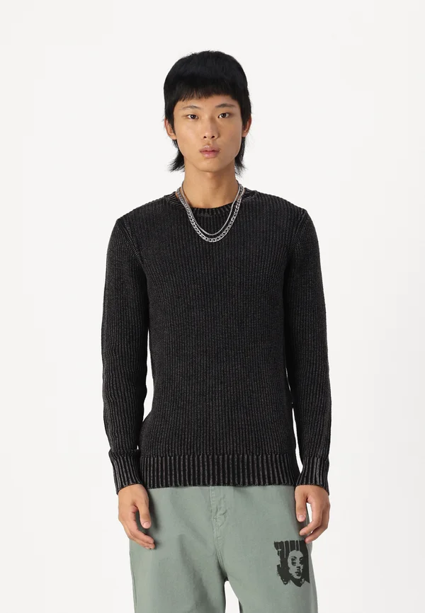 Strickpullover - black