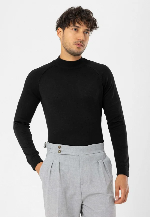 Strickpullover - black