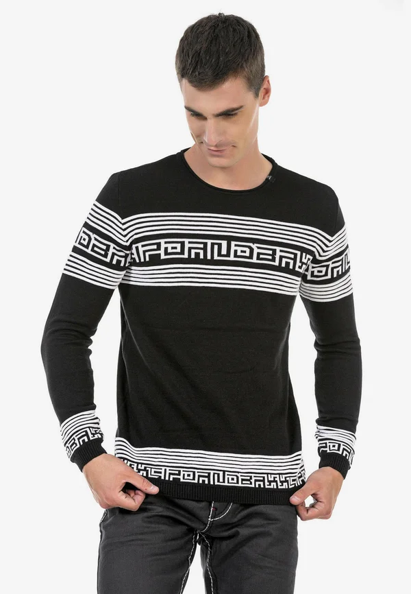 Strickpullover - black