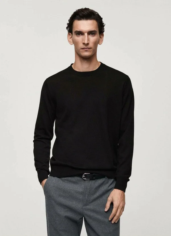 Strickpullover - black