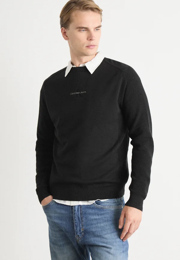 Strickpullover - black