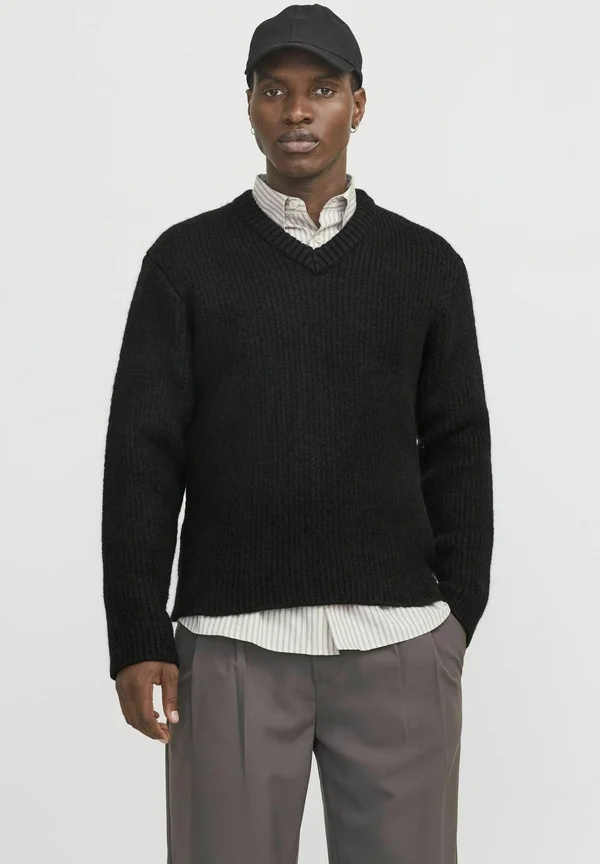 Strickpullover - black