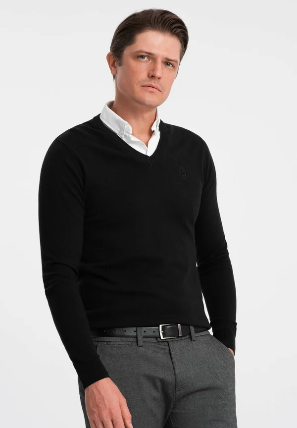 Strickpullover - black