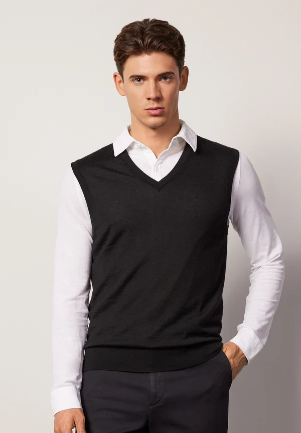 Strickpullover - black